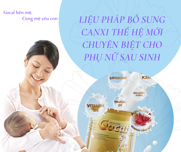 SỮA NON CANXI GOCAL 3+, BỔ SUNG CANXI PHỤC HỒI SỨC KHOẺ MẸ SAU SINH