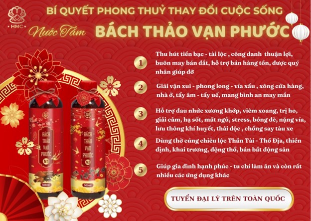 Bách Thảo Vạn Phước - Bộ đôi nước tắm tất niên cùng Đón Xuân Phát Tài